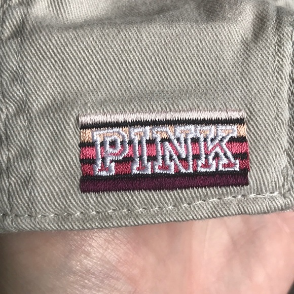 NWOT Tan & White PINK Victoria’s Secret Hat - Picture 4 of 6